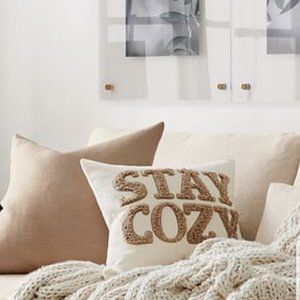 Stay Cozy pillow cover